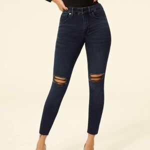 Rare Good American shadow pocket stretch jeans size 12/31